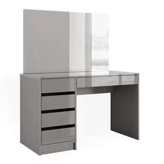 Vicco Schminktisch Sherry Grau 120 x 145 mit Spiegel