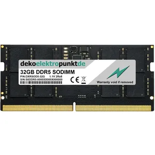 dekoelektropunktde 32GB RAM Speicher passend für Ugreen NASync DXP4800 DDR5 SO-DIMM PC5