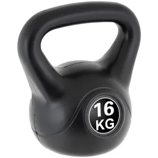 MAXXIVA Kettlebell Kugelhantel 16kg schwarz Krafttraining Fitness Rundhantel