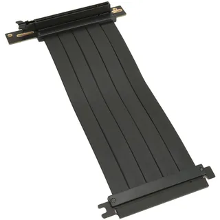 Elprico PCIe 4.0 X16 Riser-Kabel, Flexibles 90-Grad-Hochgeschwindigkeits-GPU-Riser-Kabel Im Rechten Winkel, PCIE-Port-GPU-Grafikkarten-Verlängerungskabel (20 cm)