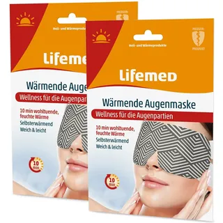 2x Wärmemaske Gesichtsmaske Wärmende Augenmaske Wärme Maske Entspannung