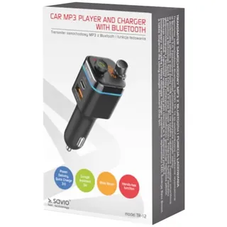 Savio TR-12 - 107,9 Mhz Bluetooth Schwarz