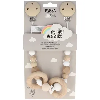 PARSA Beauty Baby Kinderwagenkette - beige|weiß