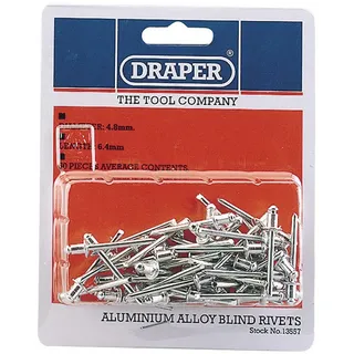 Draper 13557 4.8 mm x 5.8 mm Aluminium Alloy Blind Rivets