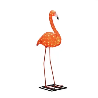 Konstsmide LED Acryl Flamingo groß 96 bernsteinfarbene Dioden H 110 cm orange