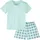 Pyjama Mädchen 122/128 kariert kariert Pyjama Mädchen
