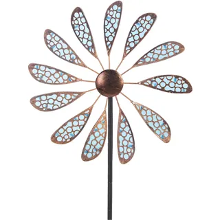 DREAMYSOUL Windspiel für den Außenbereich, 83,8 cm, Metall-Windskulptur, wasserdicht, fluoreszierend, Windspiel für Garten, Terrasse, Rasendekoration