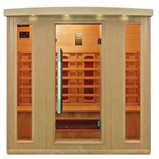 DEKO VERTRIEB BAYERN Infrarotkabine Luxus LED Infrarotsauna 175x120x190cn Infrarotkabine-Wärmekabine Sauna