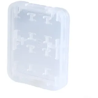 Jonikuper Transparente Kunststoff-Aufbewahrungsbox für SD/microSD-Karten, hält 8 Karten, tragbarer, leichter Organizer für Zuhause und Büro, 1 Stück