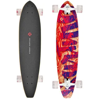 Streetsurfing Longboard - Blue / Red - One Size