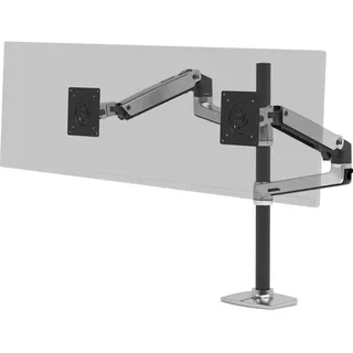 Ergotron Monitor Halterung LX Dual Arm 40" Silber