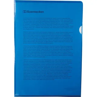 SOENNECKEN Sichthülle 1514 DIN A4 PP blau 100 St./Pack.