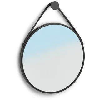 Hti-Living Wandspiegel Industrial 1 x 1 cm Schwarz