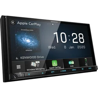 Kenwood DMX-8020DABS CarPlay Android Auto Einbauset für Mercedes ML W164