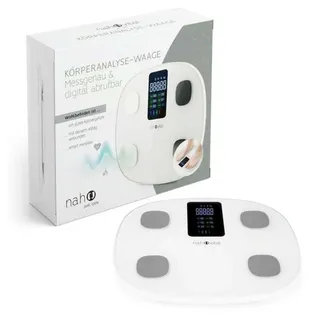 nah-vital Smart 6V Körperanalysewaage digital Wägebereich (max.)=180kg Weiß