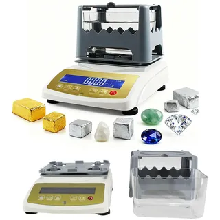 Goldscreensensor und Edelmetallanalysator – Gold-, Silber-, Platin- und Palladiumdichteanalysator für genaue Karat- und Reinheitsprüfungen – Digitalanzeige, tragbar und wiederaufladbar MDJ-300K