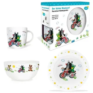 Trötsch Verlag Trötsch Der kleine Maulwurf Geschirrset Motorrad Porzellan