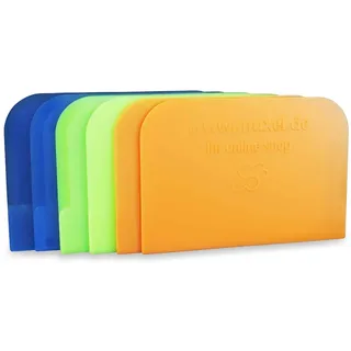 Muxel Einfache Teigkarte Teigschaber, Teigschaberkarte oder Teigbrotschneider zum Backen aus Kunststoff Schüsselschaber, Scraper zum Glattstreichen