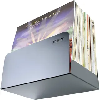 etterr | Vinyl Halter | für 50 Vinyls | 100% Stahl | Schallplatten Wandhalterung | Schallplattenständer | Schallplatten Regal | Schallplattenregal | Vinyl Wandhalterung