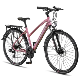 Licorne Bike Premium Touring Trekking Bike in 28 Zoll - Fahrrad für Jungen, Mädchen, Damen und Herren - 21 Gang-Schaltung - Mountainbike - Crossbike