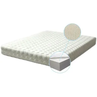 letti moderni Matratze Lux Latex Weiß 90x200 cm H2 - Höhe 18 cm