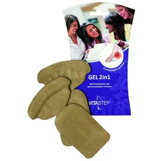 VITASTEP Gel 2in1 Fersenkissen mit Fersenhalter in Einem - GEL 2 in 1 - Fersenkissen und Halter