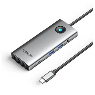 ORICO PW11 8-in-1 USB-C Dockingstation (2x USB-A 3.0, 1x USB-C PD 100W Ethernet Gigabit