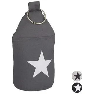Relaxdays Türstopper Stern Grau