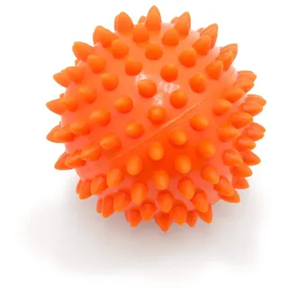 Weicher Massageball mit Noppen | Noppenball | Igelball | Arthro Sensorik Ball | Nicht aufgepumpt! | Durchmesser 6 cm | orange