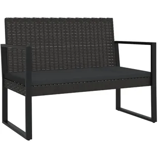 vidaXL Gartenbank 106 x 75 x 57 cm Schwarz