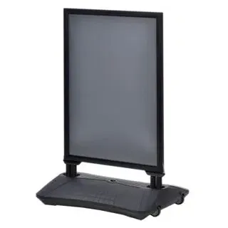 update displays Kundenstopper WindPro schwarz DIN A1 2 Fächer, 1 St.