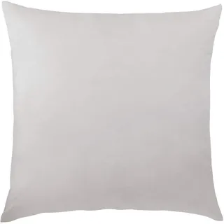 Traumschlaf Kissenbezug Uni Biber 80 x 80 cm Silber