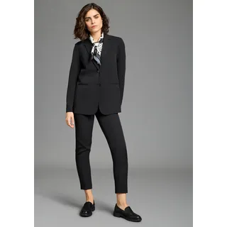 LAURA SCOTT Hosenanzug LAURA SCOTT, Damen, Gr. 44, N-Gr, schwarz, Web, Obermaterial: 90% Polyester, 10% Elasthan. Futter: 100% Polyester, unifarben, figurbetont, Anzüge Hosenanzug, als passendes Set