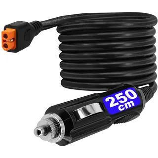 Zigarettenanzünder auf XT60i Kfz-Ladegerät Netzteil 12V 24V Kabel 250cm für Powerstation EcoFlow Delta River EB55 und mehr Auto Zigarettenanzünder