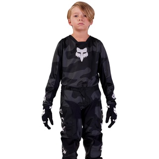 Fox Racing Youth 180 BNKR Motocross-Trikot, Schwarz, Camouflage, Größe XL