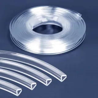 HAEKEBC Glaskantenschutz Transparente Kantenstreifen 0,5–26mm U-Kantenschutz Silikon Kantenschutzstreifen, Transparenter Eckenschutz Für Haustürfenster(8-9mm)