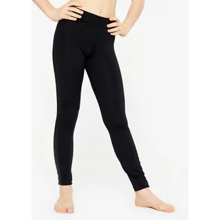 Gymnastikhose Mädchen Pailletten - schwarz