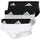 Slip 3er Pack Schwarz Weiß Grau S