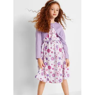 bonprix Sommerkleid (Set) für besondere Anlässe, dreiteiliges Set, aus Baumwolle, Regular Fit weiß 134 (9)