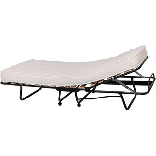 Boxxx Klappbett, Anthrazit, Weiß, Textil, H2, Höhe ca. 10 cm, 80x200 cm, Schlafzimmer, Betten, Klappbetten