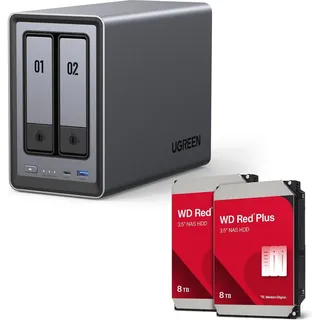 2-Bay inkl. Western Digital Festplatte 16 TB (2 x 8 TB)