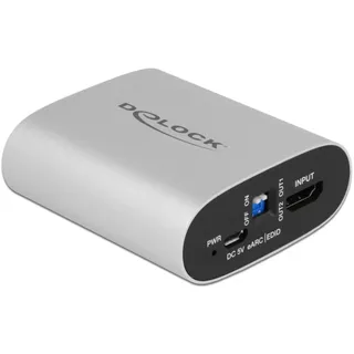 DeLock HDMI HD Audio Extractor 4K 60 Hz zu HDMI mit eARC
