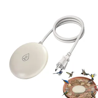 Vogeltränke-Heizung – Automatischer Thermostat-Enteiser, sicheres Niederspannungs-Heizelement, Frostschutz-Warmwasserversorgung für Vögel | Winterbrunnen, Rasen, Terrasse, Garten, Geflügelhof