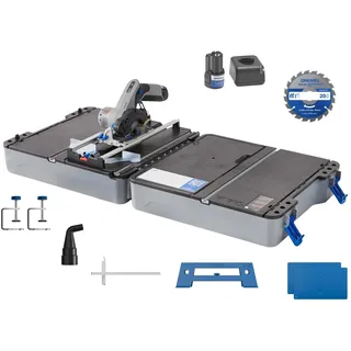 DREMEL Mobile-Sägestation CS12V-S1C Kreissäge mit Sägetisch-Koffer