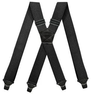YYKSYDPT Hosenträger für Herren mit sehr starken 4 Kunststoff-Clips, 38 mm breit, Hosenträger, X-Stil, verstellbare Hosenträger - Einheitsgröße