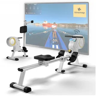 Sportplus Rudergerät mit 16 Widerstandsstufen, Magnetbremssystem & Klappfunktion weiß NO SIZE