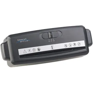General Office Papierschredder: Aktenvernichter-Aufsatz für runde & eckige Papierkörbe (Aufsatzaktenvernichter, Papierschredder Aufsatz, Papierschneidemaschine)