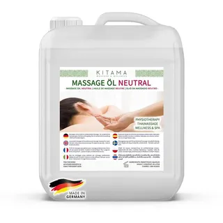 KITAMA Massageöl Neutral (ohne Duft) für Physiotherapie Thai-Massage