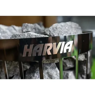 Electric Sauna Heater Harvia Cilindro PC90 9KW Black Steel + 4 Boxes Stones 5-10 cm 20 kg