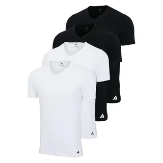 adidas Sportswear Unterhemd / Shirt Kurzarm Active Flex Cotton in Schwarz / weiß | Gr.: M